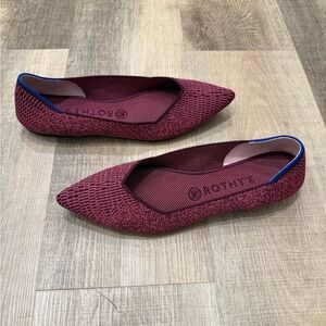 Rothy's Women's Rothy’s fig python point Flats size 9.5